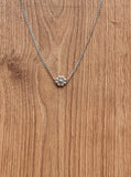 Collier Ethnique Fleur Argent