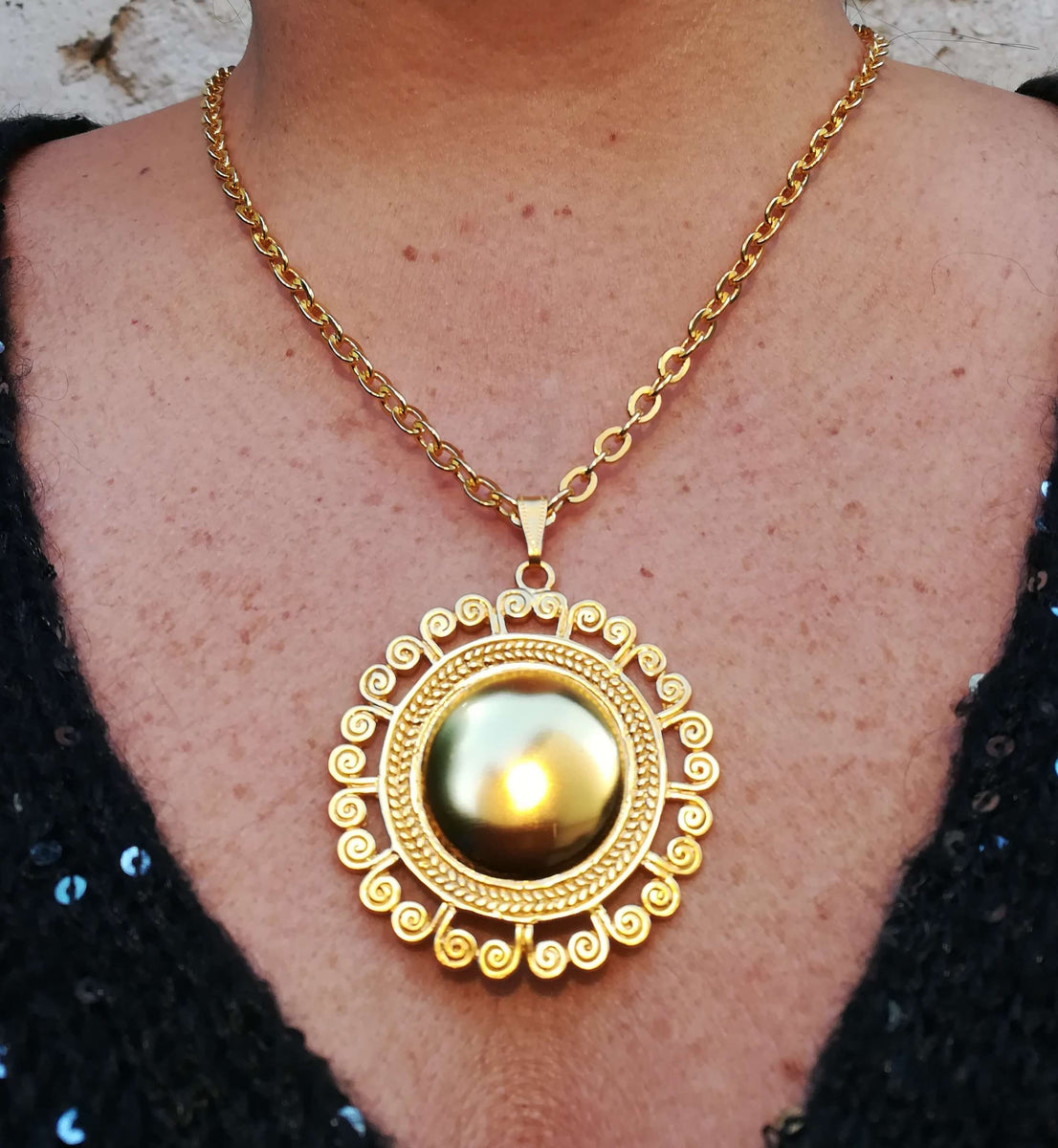 Pendentif Solaire Aborigenes - Main Image