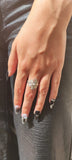 Bague en Argent Ethnique Fleur