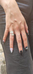 Bague Ethnique Double Spirale (Argent)
