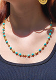Collier Ethnique Coloré (Or)