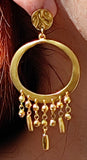 Boucles d'Oreilles Candonga attrape-reves dorées- Inspiration précolombienne.