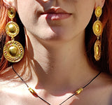 Boucles d'oreilles Trois Soleils Ethnique  (Or)