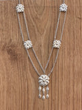 Collier Ancien Ethnique en Argent Massif