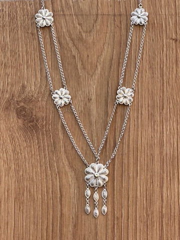 Collier Ancien Ethnique en Argent Massif