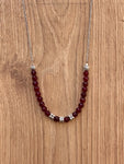 Collier Ethnique avec Pierres d'Agate (Argent)