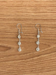 Boucles d'Oreilles Ethniques Boules Pendantes en Argent