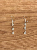 Boucles d'Oreilles Ethniques Boules Pendantes en Argent