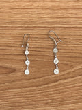 Longue Boucles d'Oreilles Ethnique (Argent)