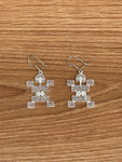 Boucles d'Oreilles Ethniques en Argent Chaman