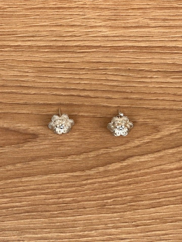 Boucles d'Oreilles Ethniques en Forme de Rose (Argent)