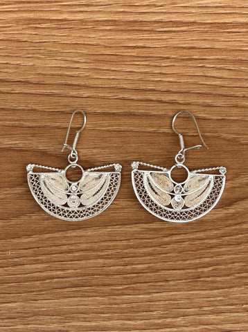Boucle Oreille Argent Ethnique