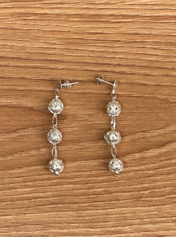 Boucles d'Oreilles Ethniques Filigrane (Argent)