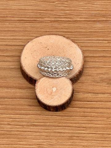Bague Ethnique Fait Main (Argent)