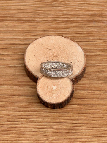 Bague Ethnique en Argent à Gravure