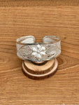 Bracelet Ethnique en Argent Femme Rigide