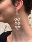 Boucles d'Oreilles Ethnique Fantaisie (Argent)