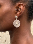 Boucles d'Oreilles Style Ethnique (Argent)