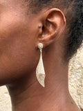 Boucles d'Oreilles Pendantes Argent Ethnique