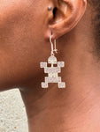 Boucles d'Oreilles Ethniques en Argent Chaman
