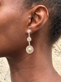 Boucle d'Oreille Femme en Argent Ethnique