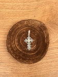 Pendentif Ethnique Croix Argent Femme