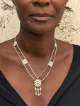 Collier Ancien Ethnique en Argent Massif