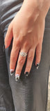 Bague Ethnique Argent Fleur Rose