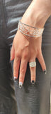 Bague Ethnique Grain de Café en Argent
